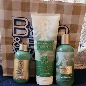 Bath & Body Works Eucalyptus Spearmint Body Wash Trio